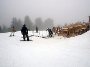 Die Skisaison wurde in Obereggen bereits eröffnet.